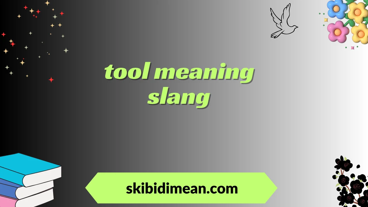 tool meaning slang