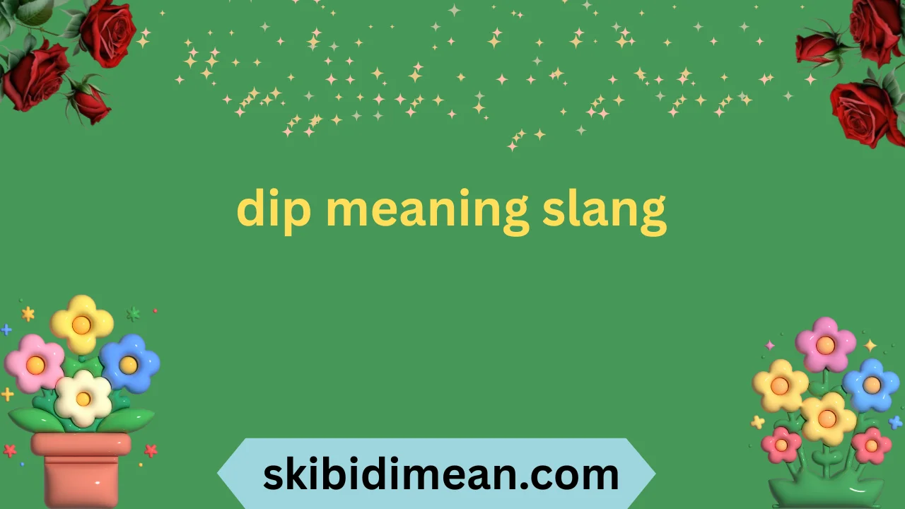 dip meaning slang
