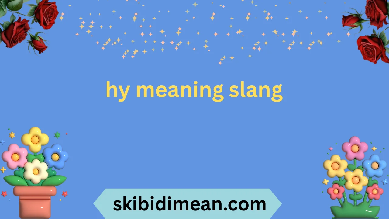 hy meaning slang
