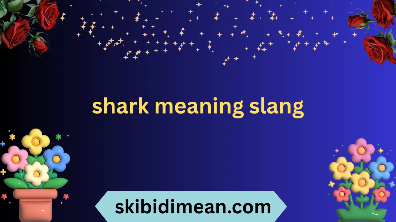 shark meaning slang