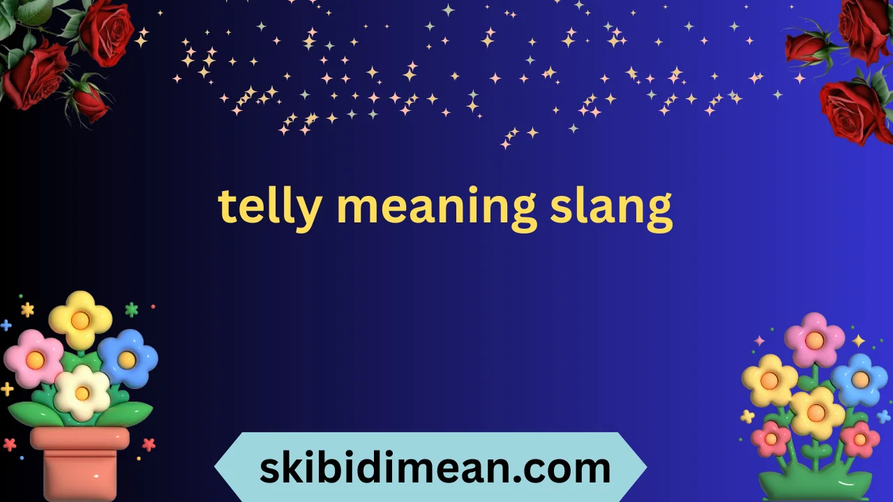 telly meaning slang