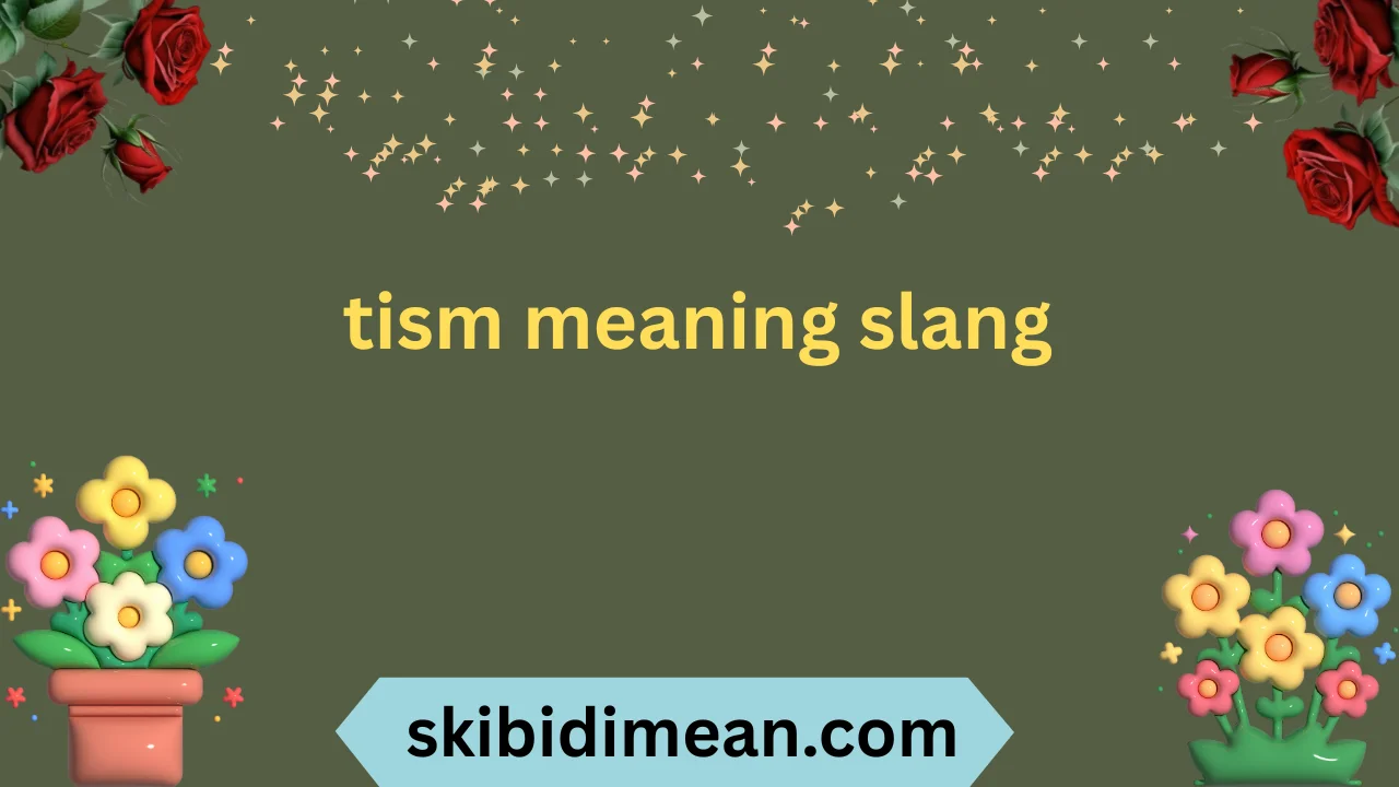 tism meaning slang