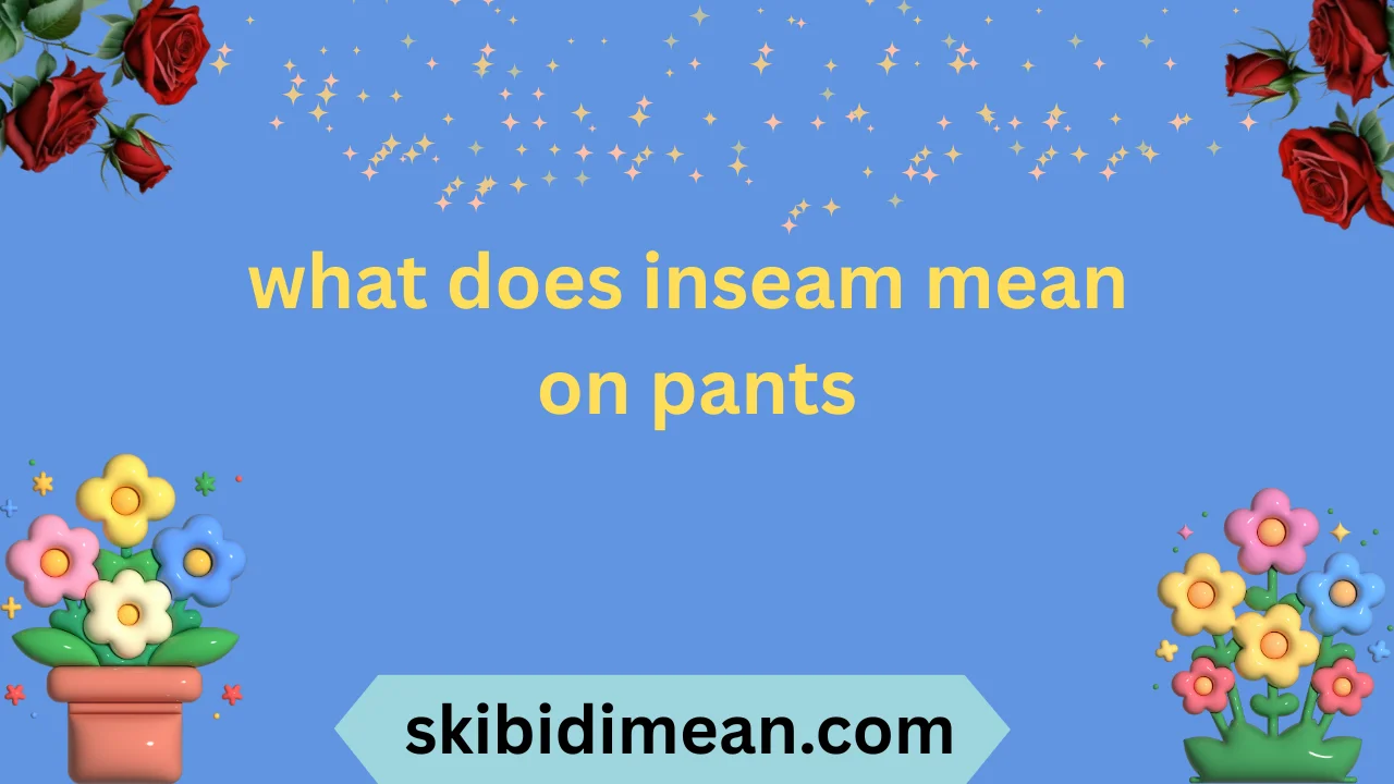 what does inseam mean on pants