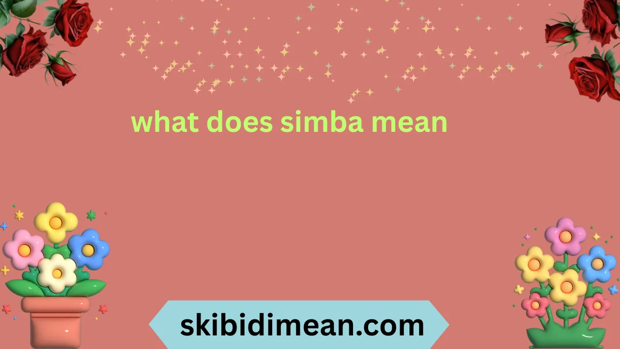 what does simba mean