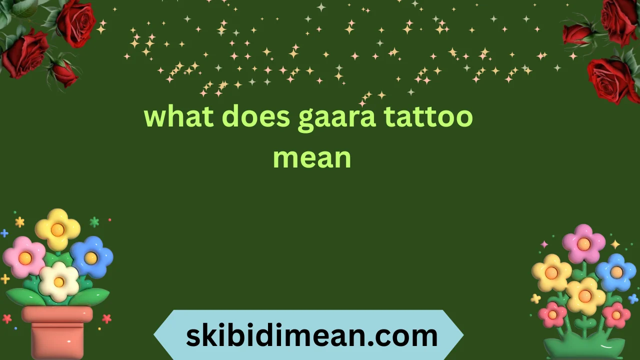 what does gaara tattoo mean