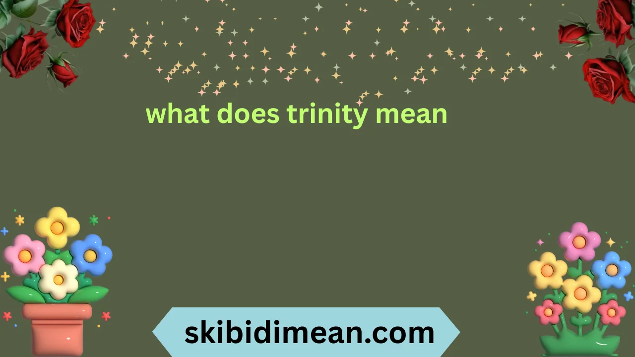what does trinity mean